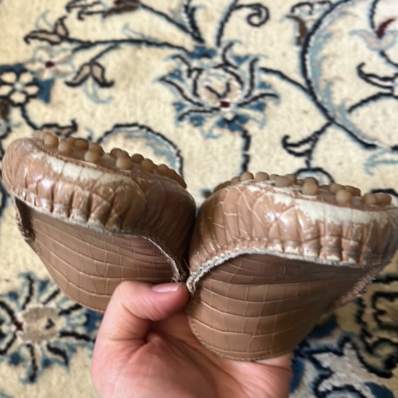 M. Gemi Driver Loafers Croc Tan 38.5 - Picture 3 of 8
